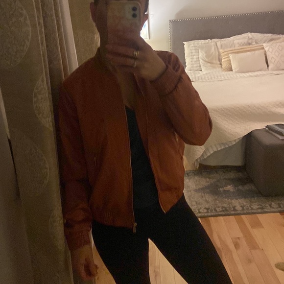 Satin effect bomber jacket size 6/Small - Picture 9 of 11